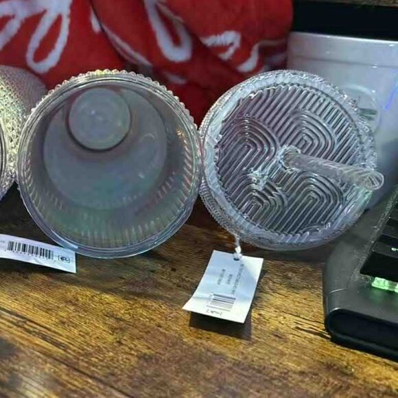 Two Iridescent Tumblers Holiday Time & Mainstays - Set of 2 - NEW - Picture 5 of 5